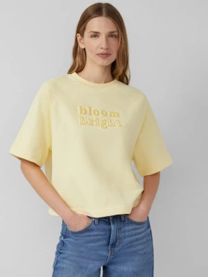 Pudełkowa bluza z grafiką 3D s.Oliver żółty