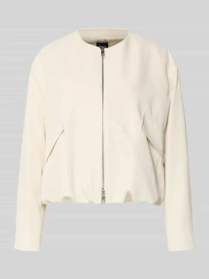 Pudełkowy krój krótki żakiet z zamkiem błyskawicznym dwustronnym Model 'JAJILA' Boss