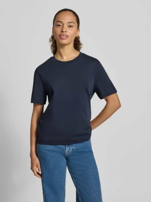 pudełkowy krój t-shirt z mieszanka bawełny i wiskozy model 'ESSENTIAL' Selected