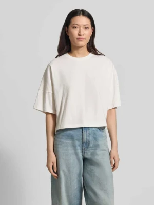 Pudełkowy krój T-shirt z opuszczonymi ramionami Model 'KUSIA' drykorn