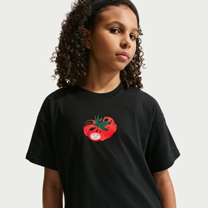 Pudełkowy T-shirt dla dużych dzieci Nike - Czerń