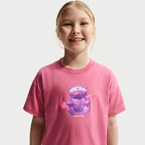 Pudełkowy T-shirt dla dużych dzieci Nike - Różowy