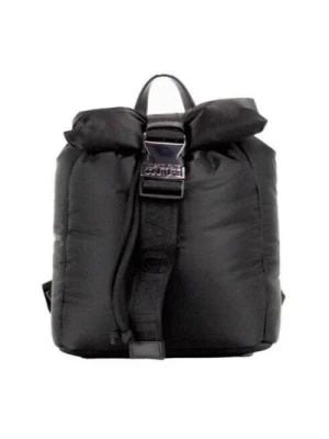 Puffy Nylon Safety Buckle Backpack Versace
