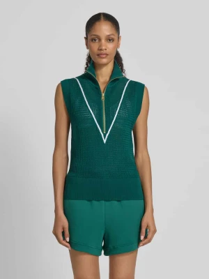 Pullunder o regularnym kroju w dzianinowym stylu model „ALLENA” Varley