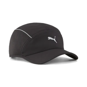 PUMA 5-panelowa czapka z krótkim daszkiem do biegania, Akcesoria, Czarny,