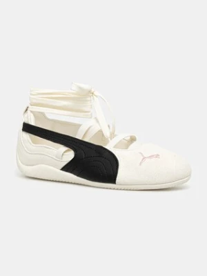 Puma baleriny skórzane Speedcat Ballet SD x ROSÉ kolor beżowy 404395