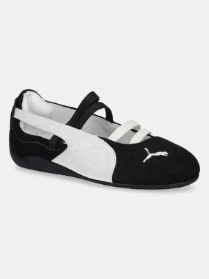 Puma baleriny zamszowe Speedcat Ballet kolor czarny 401287