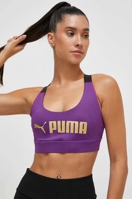 Puma biustonosz sportowy Fit kolor fioletowy