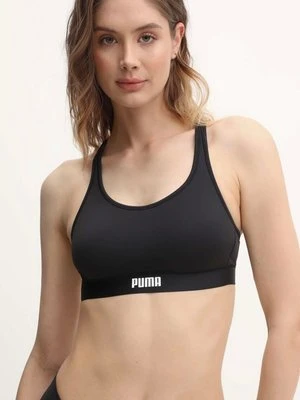 Puma biustonosz sportowy kolor czarny gładki 938315