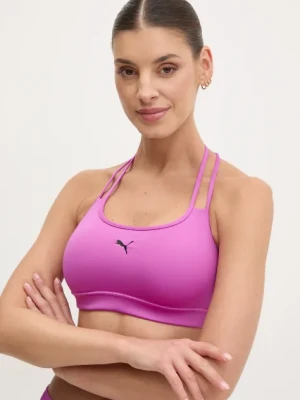 Zdjęcie produktu Puma biustonosz sportowy Move kolor fioletowy gładki 526224