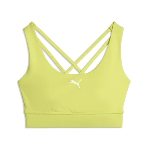 PUMA Biustonosz treningowy Fit o śCzerwonynim wsparciu, Odzież, Zielony