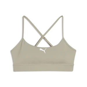 PUMA Biustonosz treningowy Fit o śCzerwonynim wsparciu, Odzież, Beżowy,