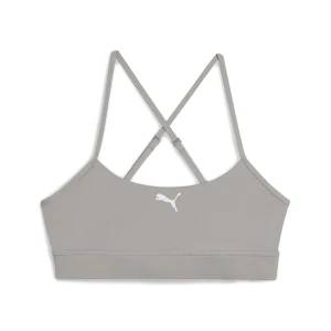 PUMA Biustonosz treningowy Fit o śCzerwonynim wsparciu, Odzież, Szary,