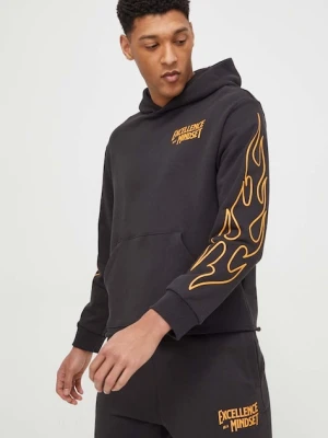 Puma bluza z kapturem męska bawełniana czarny