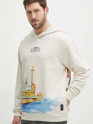 Puma bluza bawełniana beżowy