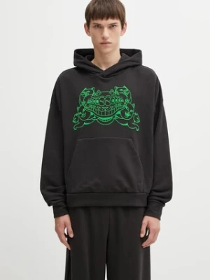 Puma x RIPNDIP bluza bawełniana męska kolor czarny z kapturem z aplikacją 632414