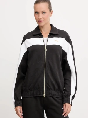 Puma bluza damska kolor czarny gładka 632137
