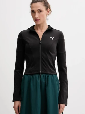Puma bluza damska kolor czarny gładka 632146