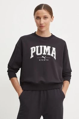 Puma bluza damska kolor czarny z aplikacją 681539