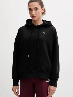 Puma bluza damska kolor czarny z kapturem 688151