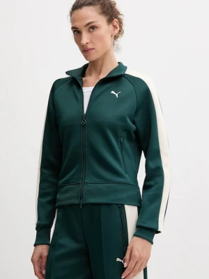 Puma bluza damska kolor zielony wzorzysta 629796