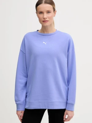 Puma bluza damska z bawełną niebieski