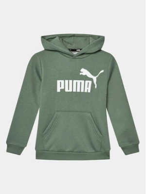 Puma Bluza Ess Big Logo 586965 Zielony Regular Fit