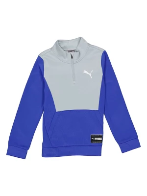 Puma Bluza "Fit" w kolorze niebiesko-szarym rozmiar: 140