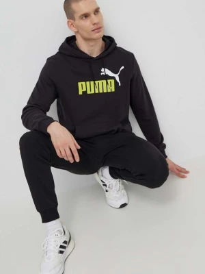 Puma bluza męska kolor czarny z kapturem 586765