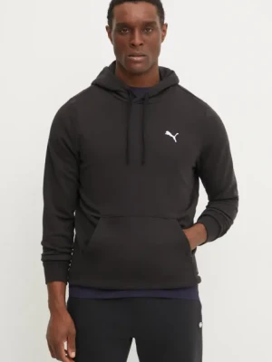 Puma bluza męska kolor czarny z kapturem gładka 682580