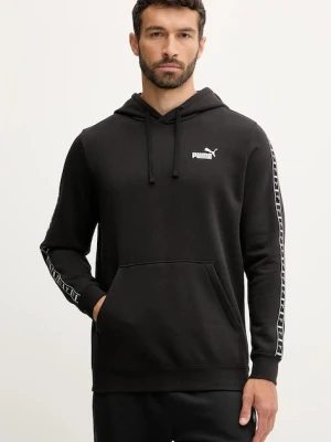 Puma bluza męska kolor czarny z kapturem wzorzysta 684675
