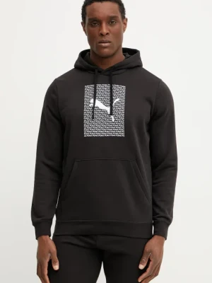 Puma bluza męska kolor czarny z kapturem z nadrukiem 684669