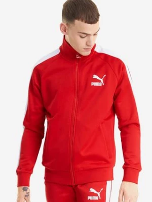 Puma bluza męska kolor czerwony z nadrukiem 530094.11-CZERWONY