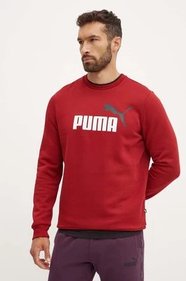 Puma bluza męska kolor czerwony z nadrukiem 586762