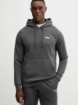 Puma bluza męska kolor szary z kapturem z aplikacją 684718