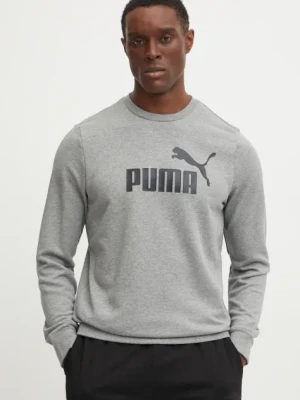 Puma bluza męska kolor szary z nadrukiem 682560