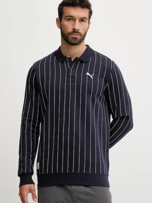 Puma bluza męskie kolor granatowy wzorzysta 688216