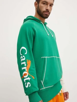 Puma bluza PUMA X CARROTS Graphic Hoodie TR męska kolor zielony z kapturem wzorzysta 627445