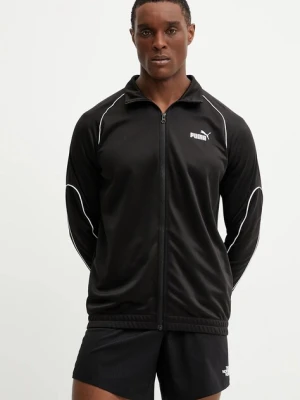 Puma bluza treningowa męska kolor czarny gładka 684618