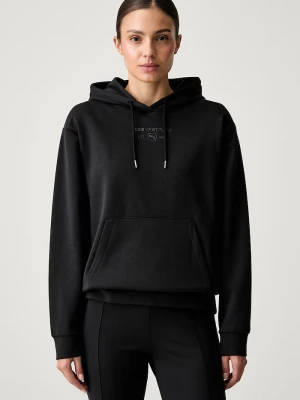 Puma bluza z kapturem damska z bawełną CLASS czarny