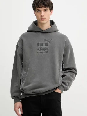 Puma bluza z kapturem męska bawełniana PUMA x REPRESENT