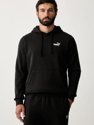 Puma bluza z kapturem męska z bawełną Essentials czarny