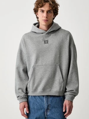 Puma bluza z kapturem męska z bawełną FUNDAMENTALS szary