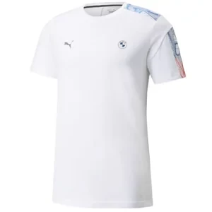 Puma BMW M Motorsport T7 Tee 531183-02, Męskie, Białe, t-shirty, bawełna, rozmiar: XS