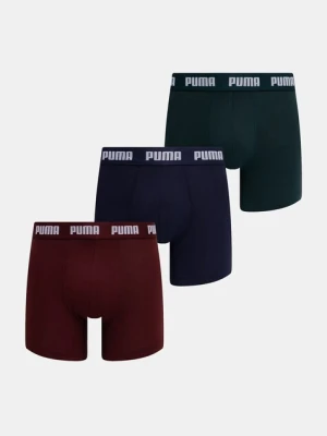 Puma bokserki 3-pack męskie kolor bordowy 938327