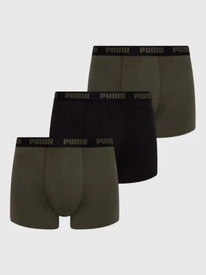 Puma bokserki 3-pack męskie kolor zielony 938327