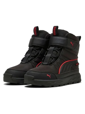 Puma Botki zimowe "Evolve Boot Puretex AC+" w kolorze czarno-czerwonym rozmiar: 31, 5