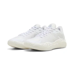 PUMA Buty do koszykówki unisex Hali 1 Low, Akcesoria, Biały