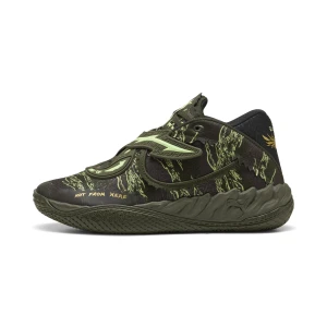 PUMA Buty do koszykówki unisex MB.05 Camo, Buty, Zielony,