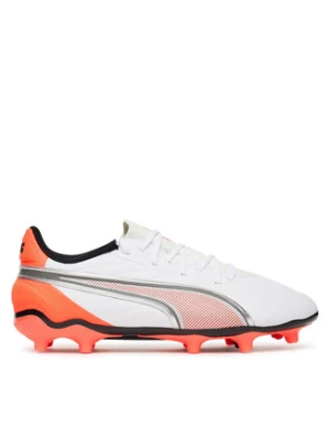 Puma Buty do piłki nożnej King Match Fg/Ag Jr 108837 01 Biały
